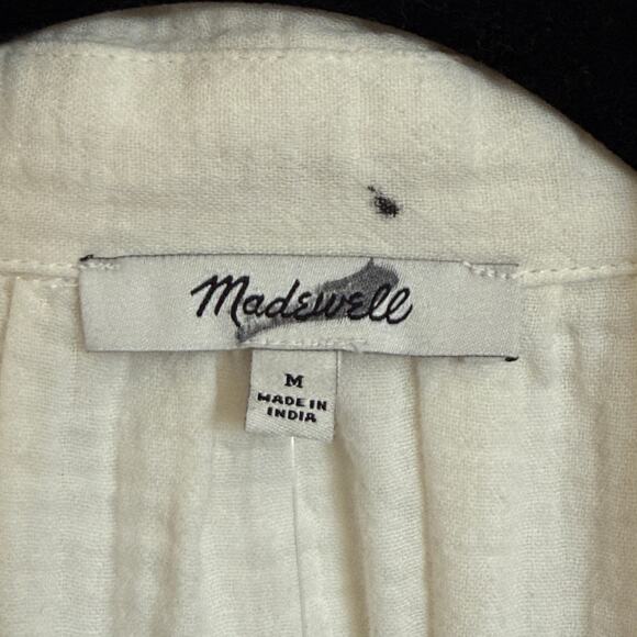 NWT Madewell Double Gauze Cover-up Midi Shirt Dress NC916 Medium - Picture 5 of 11